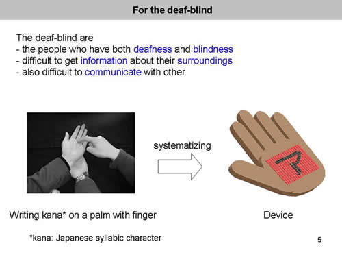 For the deaf-blind