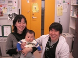 3月24日　楢崎君が家族連れで近況報告に来てくれました。