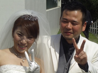 3月20日　堀尾が結婚式を挙げました。