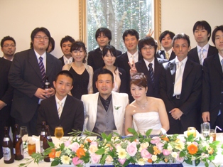 3月20日　堀尾が結婚式を挙げました。