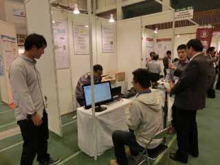 10月24日　北九州医工学術者会議にて松澤が発表しました。また，北九州学術研究都市にて開催されたJST主催・新技術説明会において，特許内容の説明を行いました。さらに，産学連携フェアに出展しました。