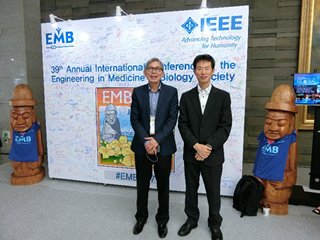 7月15日　韓国・釜山で開催されたIEEE EMBC2017にて発表しました（和田）．シドニー・UTSのHung先生と再会しました．