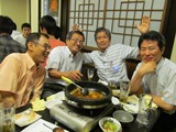 7月19日　田川研究室（工学部・田川善彦先生）との交流会を開きました。