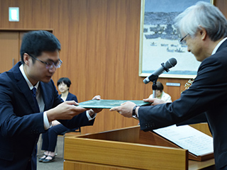 2019年9月20日　学位記授与式